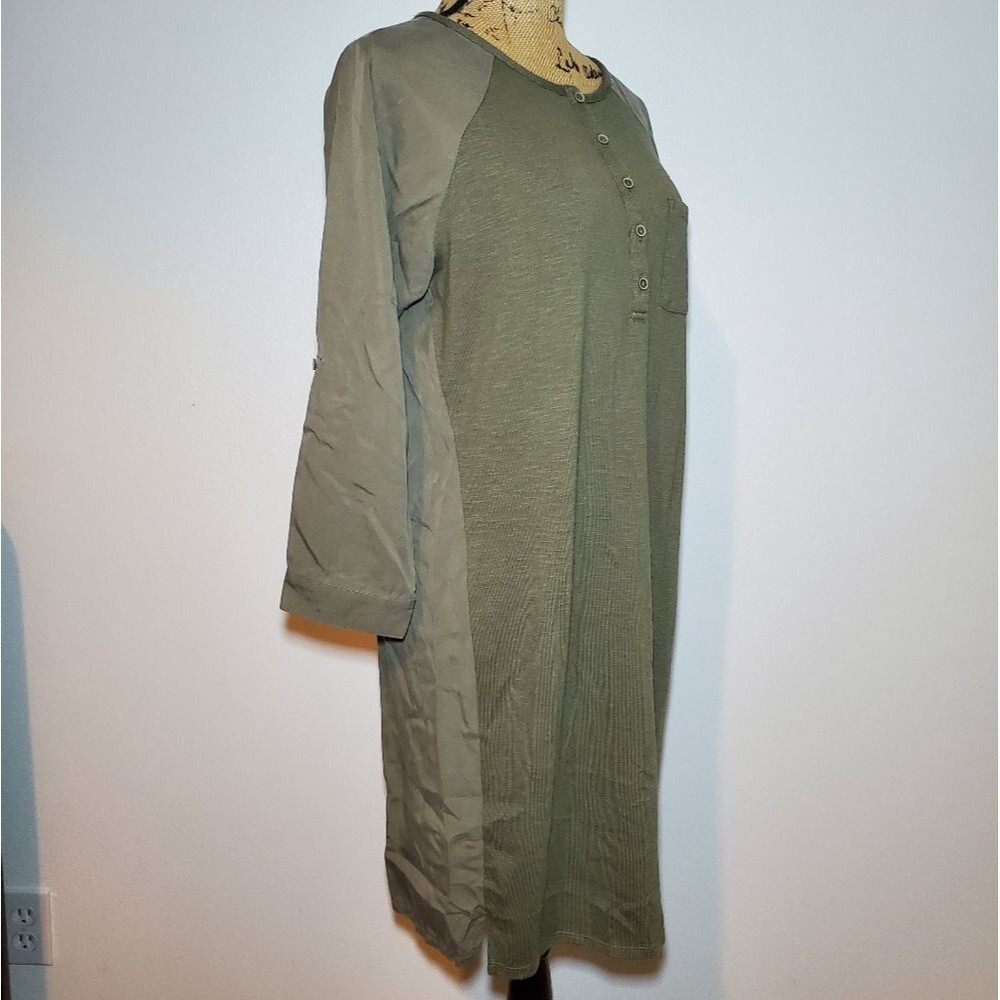 PRANA Hensley Henley Organic Cotton Jersey T-shirt Dress Size S - Picture 5 of 14